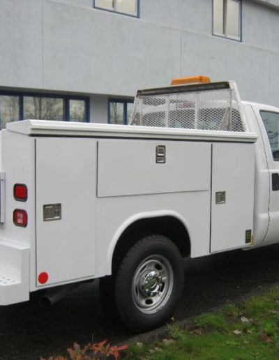fleet upfitting, white truck, Hi-Lite Truck Accessories, Surrey BC