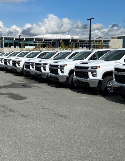 white truck fleet, Hi-Lite Truck Accessories, Surrey BC